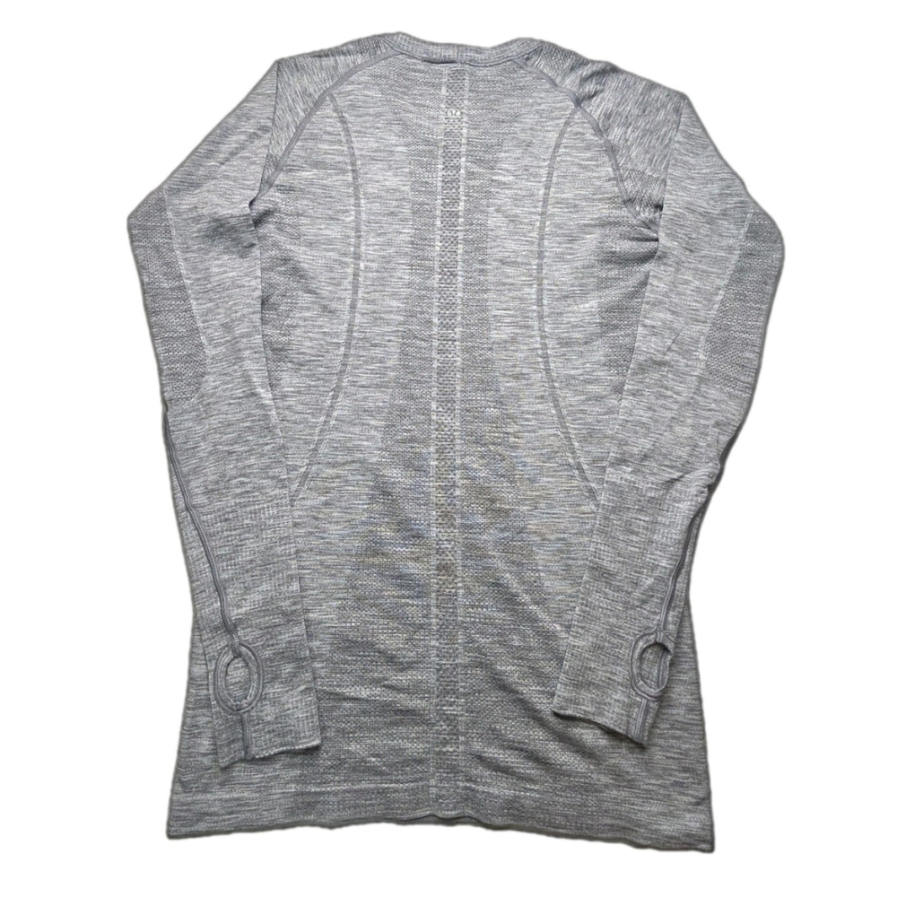 Lululemon Womens Shirt Medium Black Gray Swiftly Tech Relaxed - Picture 2 of 6